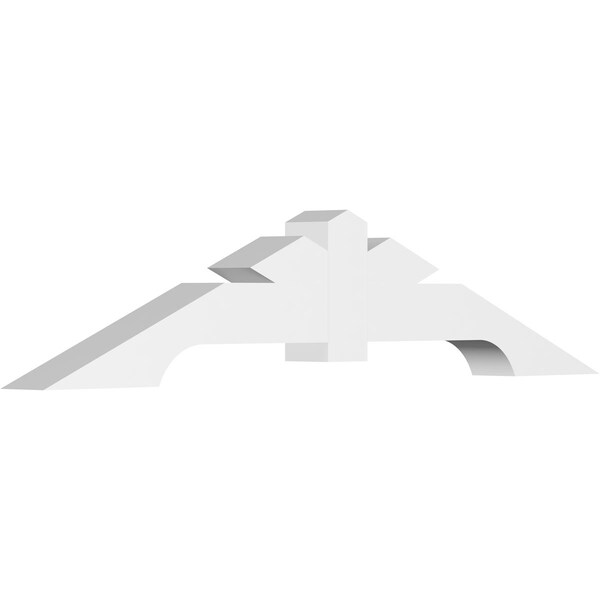 Ekena Millwork Vanguard Architectural Grade PVC Gable Bracket, 84"W x 17 1/2"H x 6"D x 6"F, 5/12 Pitch GBP084X18X0606VAN00 - main